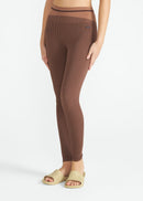 Calça Legging Feminina Skin Texture - Marrom