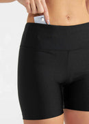 Bermuda Feminina Slim Brilho - PRETO