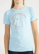 Camiseta Feminina Infantil Manga Curta Thermodry Raiou - AZUL