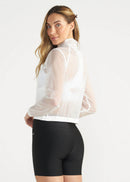 Jaqueta Feminina Cropped - BRANCO